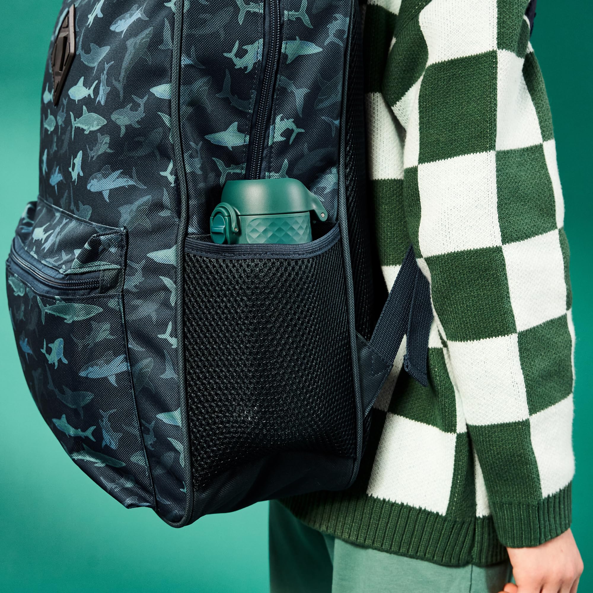 Ion8 Small Water Bottle, 350 Ml/12 Oz, Leak Proof, Easy To Open, Secure Lock, Dishwasher Safe