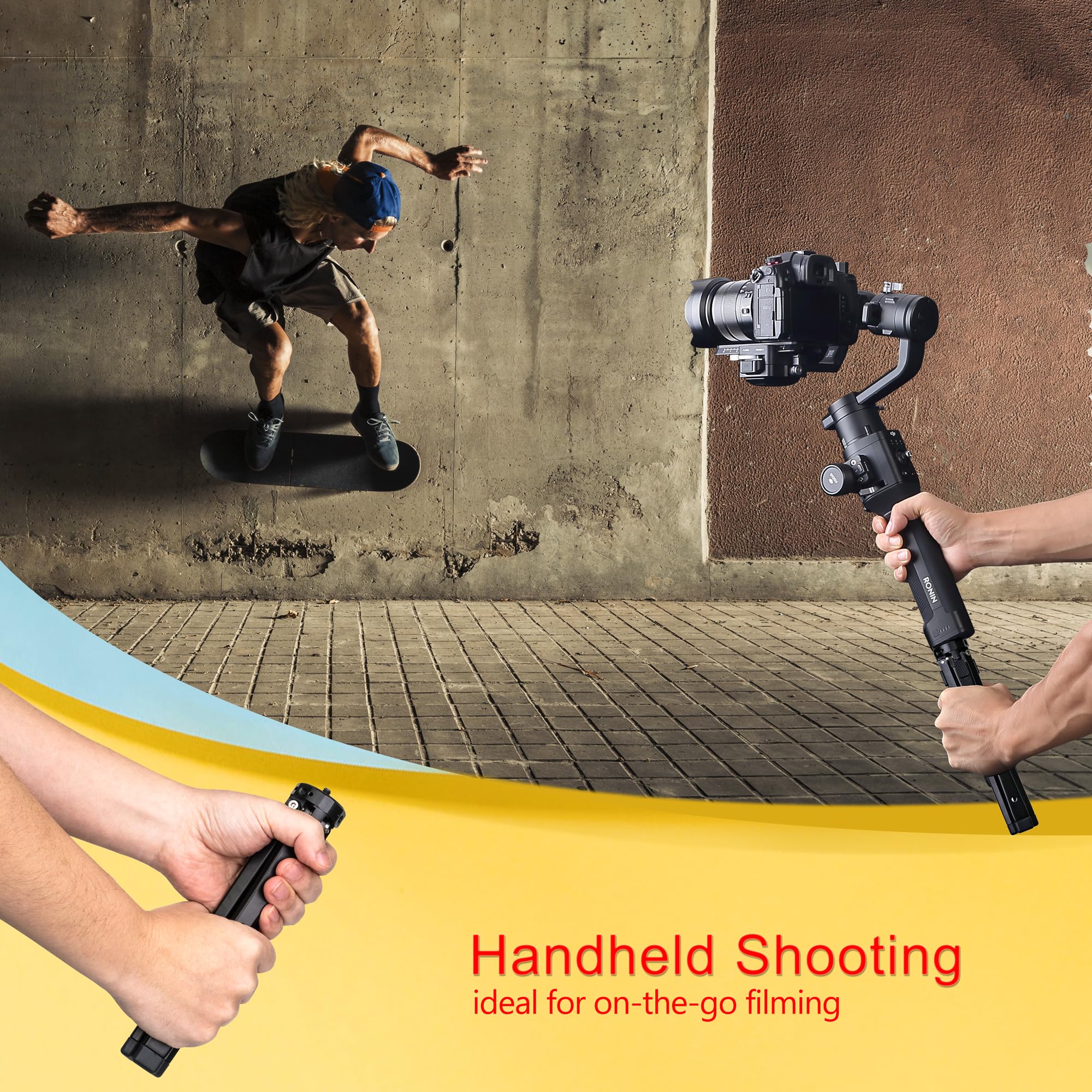 Zeadio Adjustable Metal Camera Tripod, Max Load 40Kg/88Lb, Desktop Tripod Stand For Smooth 4, Osmo Mobile, Ronin-S, Vimble 2, Gimbal Handle Grip Stabilizer And All Cameras Action Camera Etc