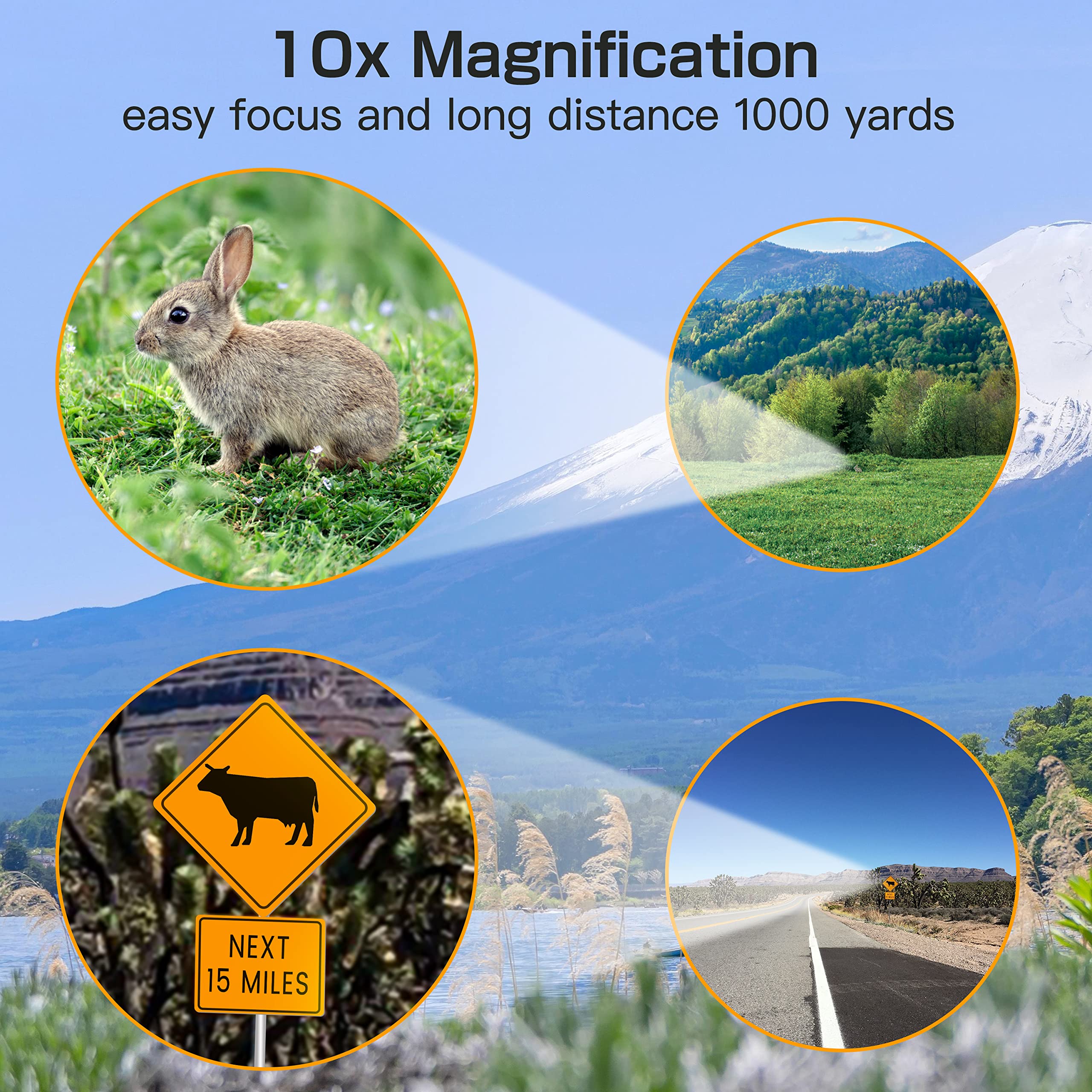 Selvim Selvim10X25 Binoculars For Adults And Kids, Compact Binoculars, Large Eyepiece And Clear Fmc Bak4 Prism Lens, For Bird Watching, Theater And Concerts, Hunting And Sport Games