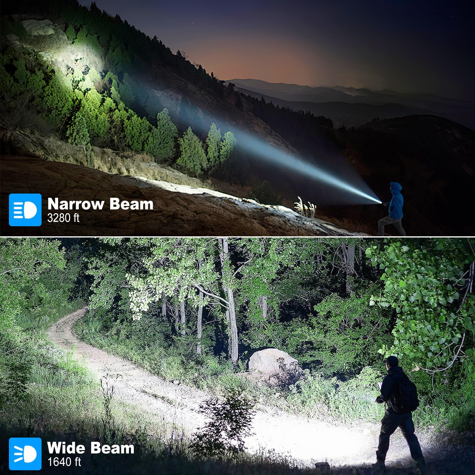 Cinlinso Rechargeable Led Flashlights 990000 High Lumens 2 Pack, Super Bright Flash Light With 7 Modes, Ipx7 Waterproof, Powered Handheld Flashlight For Home Camping Emergencies