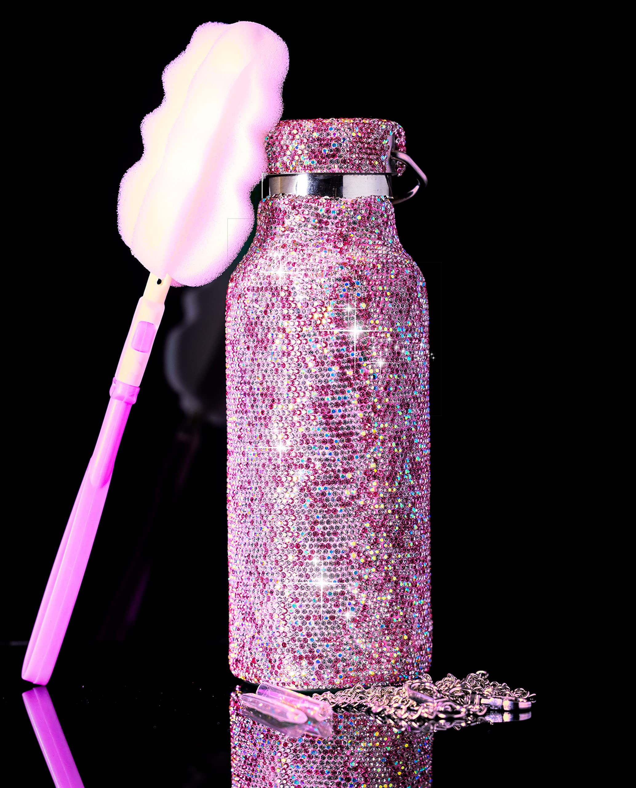 Diamond Water Bottle Bling Cup Glitter Water Bottle Rhinestone Dazzling Stainless Steel