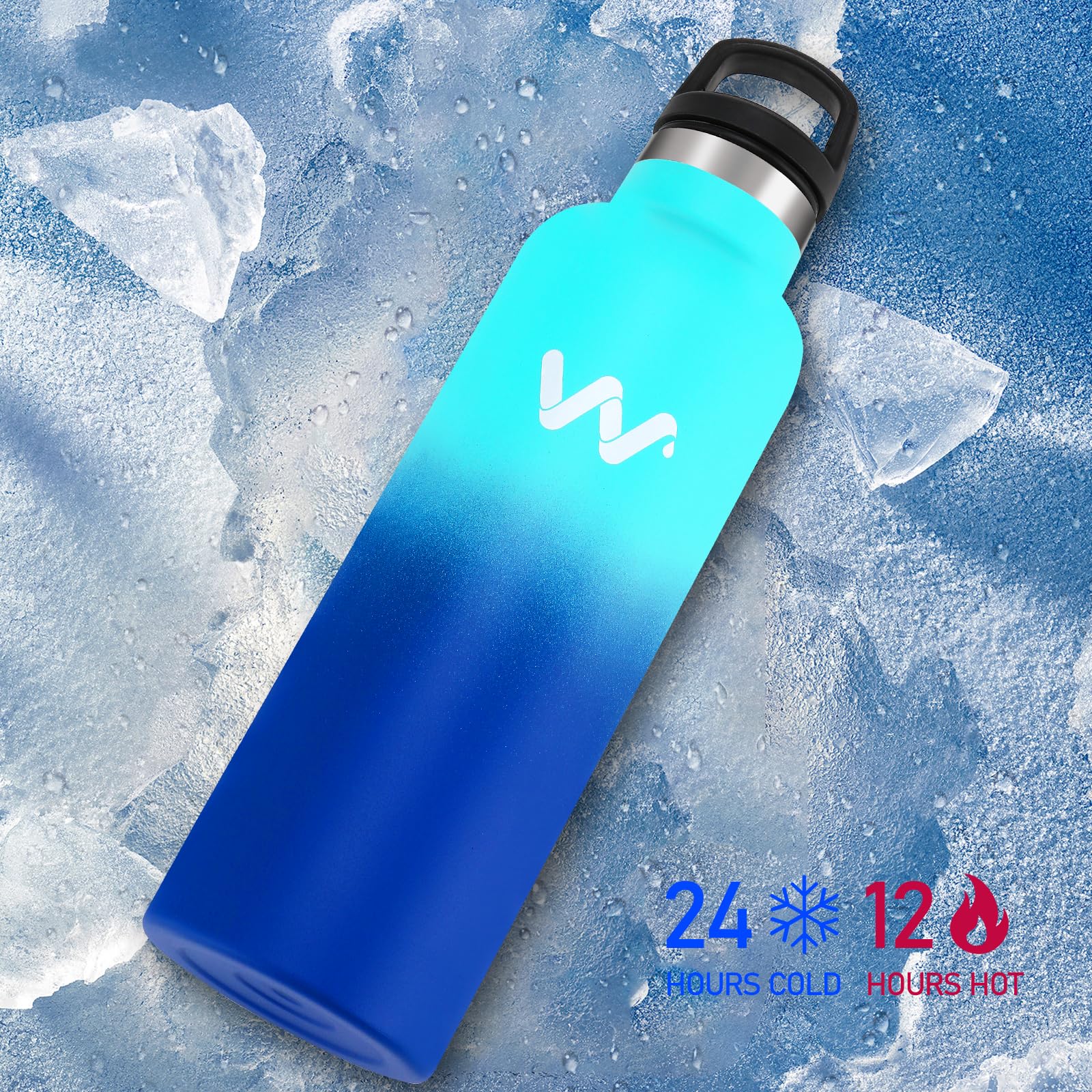 Werewolves Insulated Water Bottle With Straw Lid & Handle Lid, Stainless Steel Water Bottle