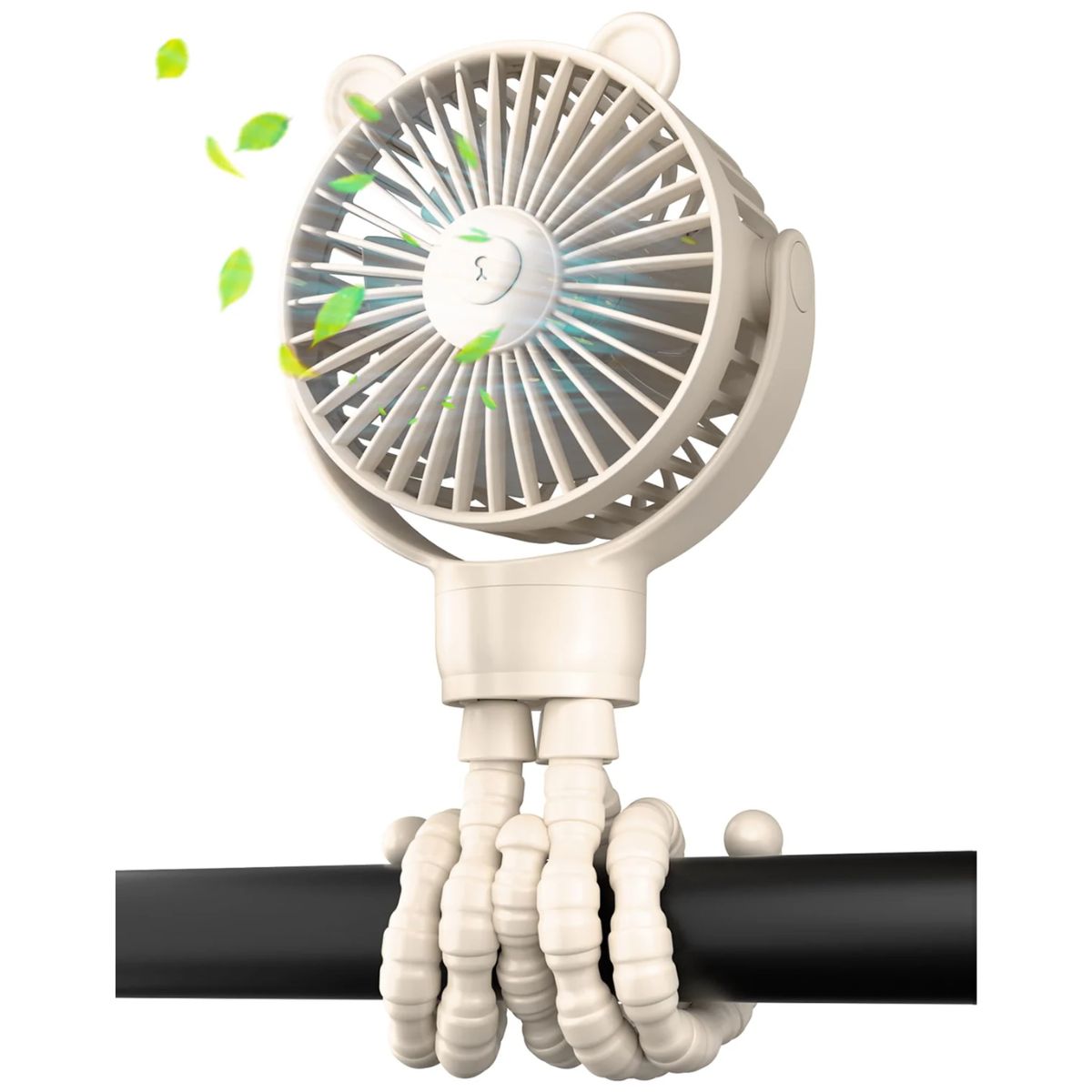 Portable Mini Stroller Fan, Battery Operated Small Clip On Fan, Detachable Flexible Tripod Baby Fan - Koospark
