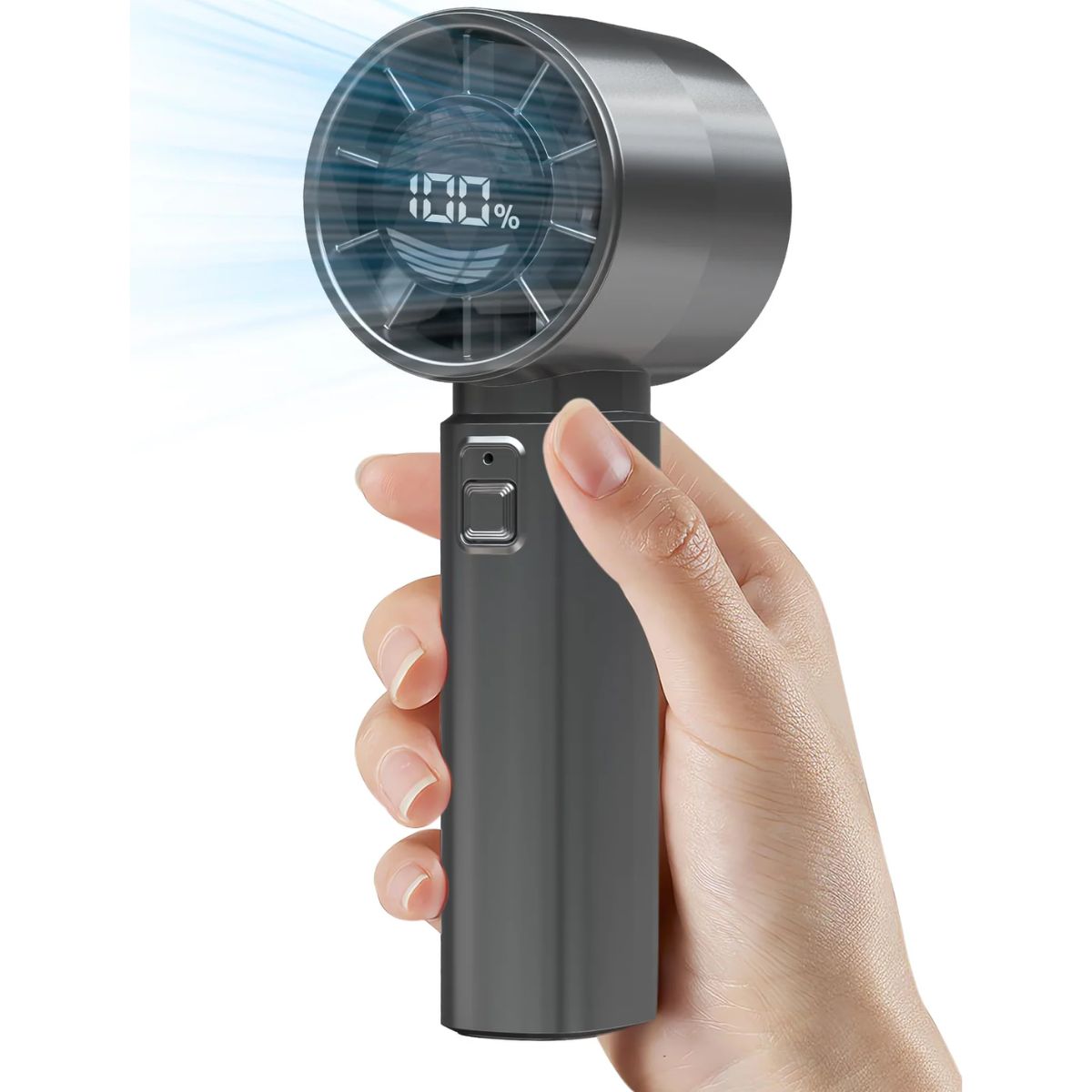 Portable Handheld Fan, High-Speed Personal Mini Fan, Usb Rechargeable 4000Mah Battery - Koospark