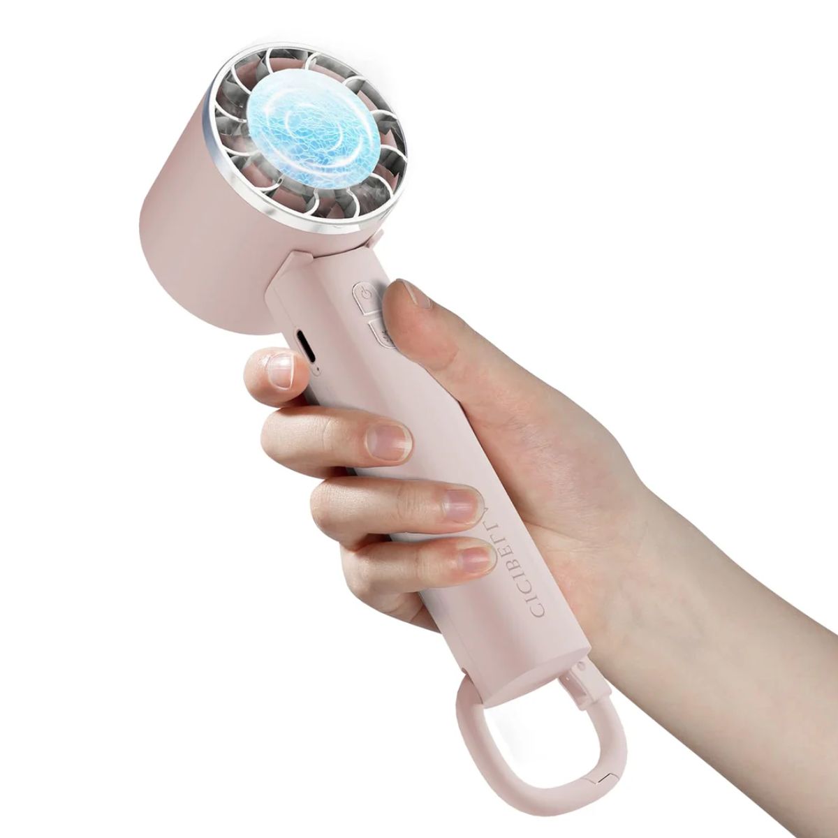 Mini Portable Cooling Handheld Fan Three-Speed Personal Small Desktop With Base Stand Type-C - Koospark