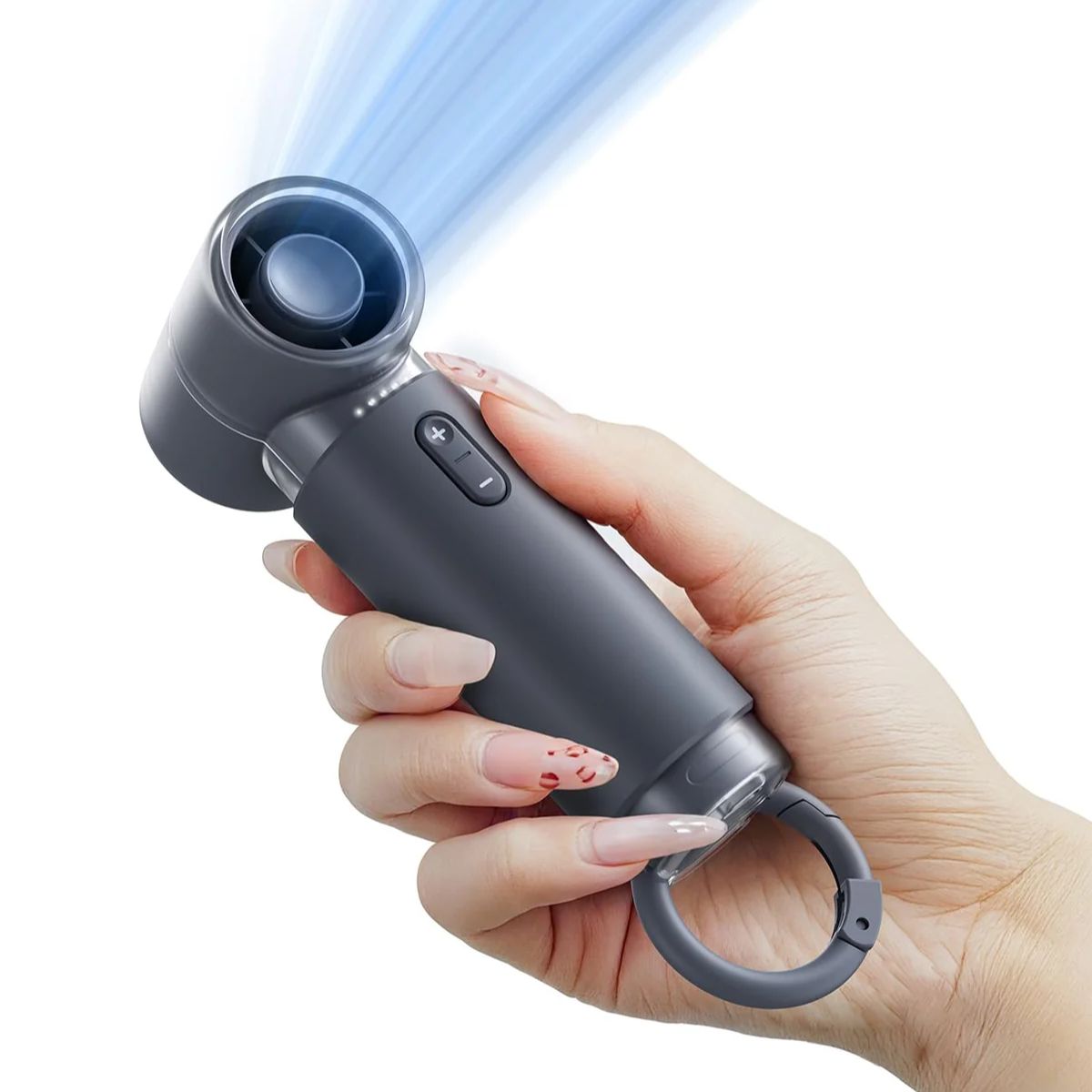 Compact Wsken mini fan handheld design with powerful motor and turbo airflow