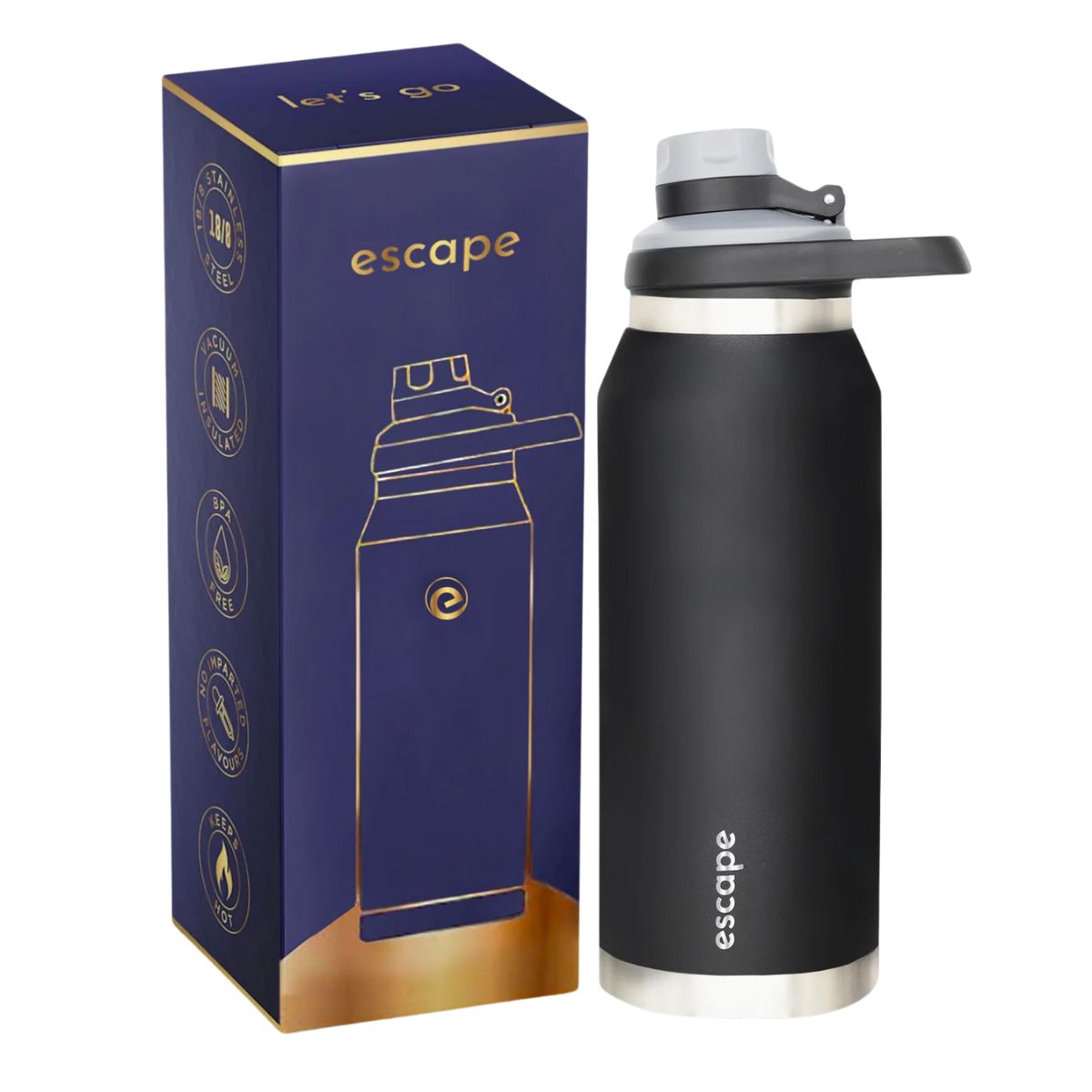 1 Liter Water Bottle Ideal For Gym Dishwasher Safe 34 Oz Insulated Stainless Steel