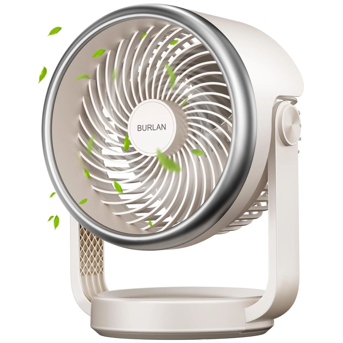 Desk Fan, 10 Inch Air Circulator Quiet Operating Fan For Bedroom, 70Ft Strong Airflow, Portable Fan - Koospark