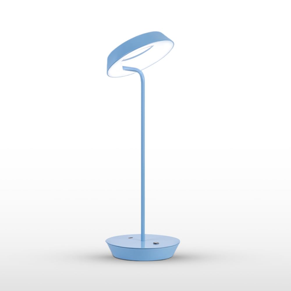 Leroxo Metal Led Table Lamp, Swing Arm Desk Lamp, 3 Color Touch Sensor Control, 3-Levels Brightness, Rechargeable, Adjustable Gooseneck, Portable, Night Light
