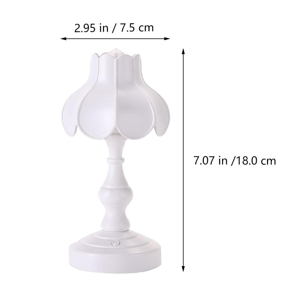 Ukcoco Usb Charging Desk Lamp, Mini Led Reading Light, Nightstand Lamp For Bedroom, Student Dorm, White, 7.08X2.95X2.95 Inch, Plastic