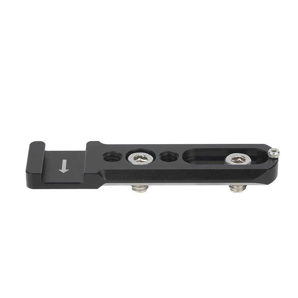 Niceyrig Nato Rail Cold Shoe Extension Bar With Anti-Off Safety Rail Total 80Mm For Camera Cage Nato Clamp Handle