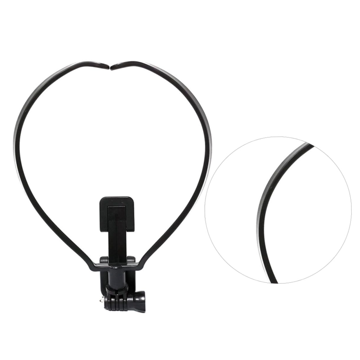 Homsfou Collar Neck-Hanging Selfie Video Stabilizer Cell Phone Stand Selfie Neck Holder Mount For Neck Hanging Mobile Holder Hands Neck Mount Neck Hanging Stabilizer Abs