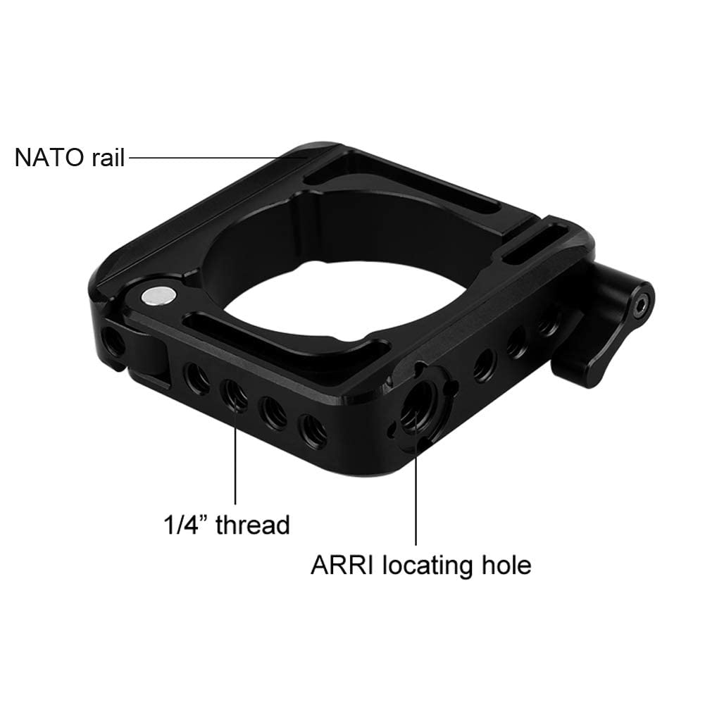 Niceyrig Mounting Clamp Ring For Dji Ronin S, With Nato Rail 1/4 3/8 Thread For Gimbal Side Handle, Monitor Mount, Articulating Arm - 279