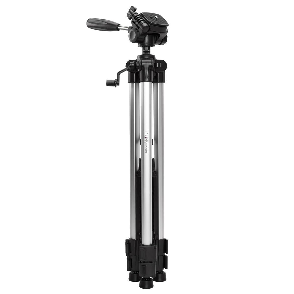 Takama Aluminum 3-Section Tripod With 3-Way Head, 61" Max Height