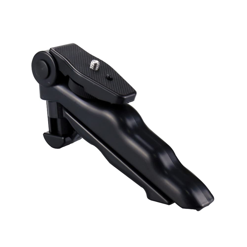Walway Foldable Mini Table Tripod Stand Hand Grip With 1/4" Screw Compatible With Gopro/Smartphones/Compact Cameras Dslrs For Vlogging, Live Streaming, Zoom Meeting