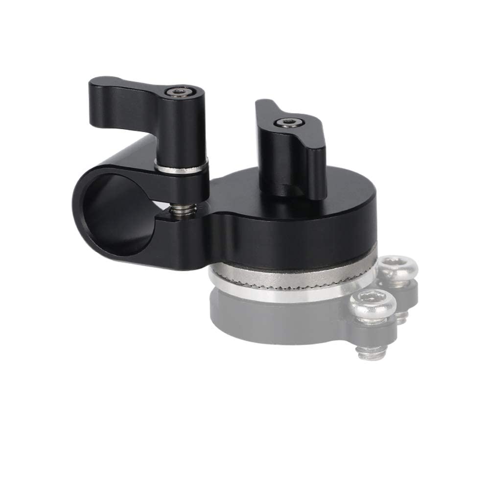 Niceyrig M6 Thread Rosette Mount To 15Mm Single Rod Clamp Compatible With Dslr Camera Rig Railblock Support System - 428
