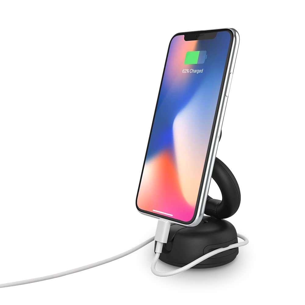 Popsockets Multi-Use Phone Mount Dash Mount, Windshield Phone Mount, And Phone Mount For Desk - Black