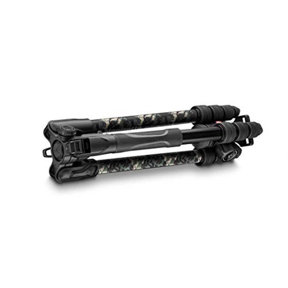 Manfrotto Be Advanced Camo Travel Tripod, Advanced Travel Tripod Kit, With Ball Head With Ergonomic Controls, Twist Lock Closures, Photography Tripod, Tripod For Video Cameras And Cameras - Green