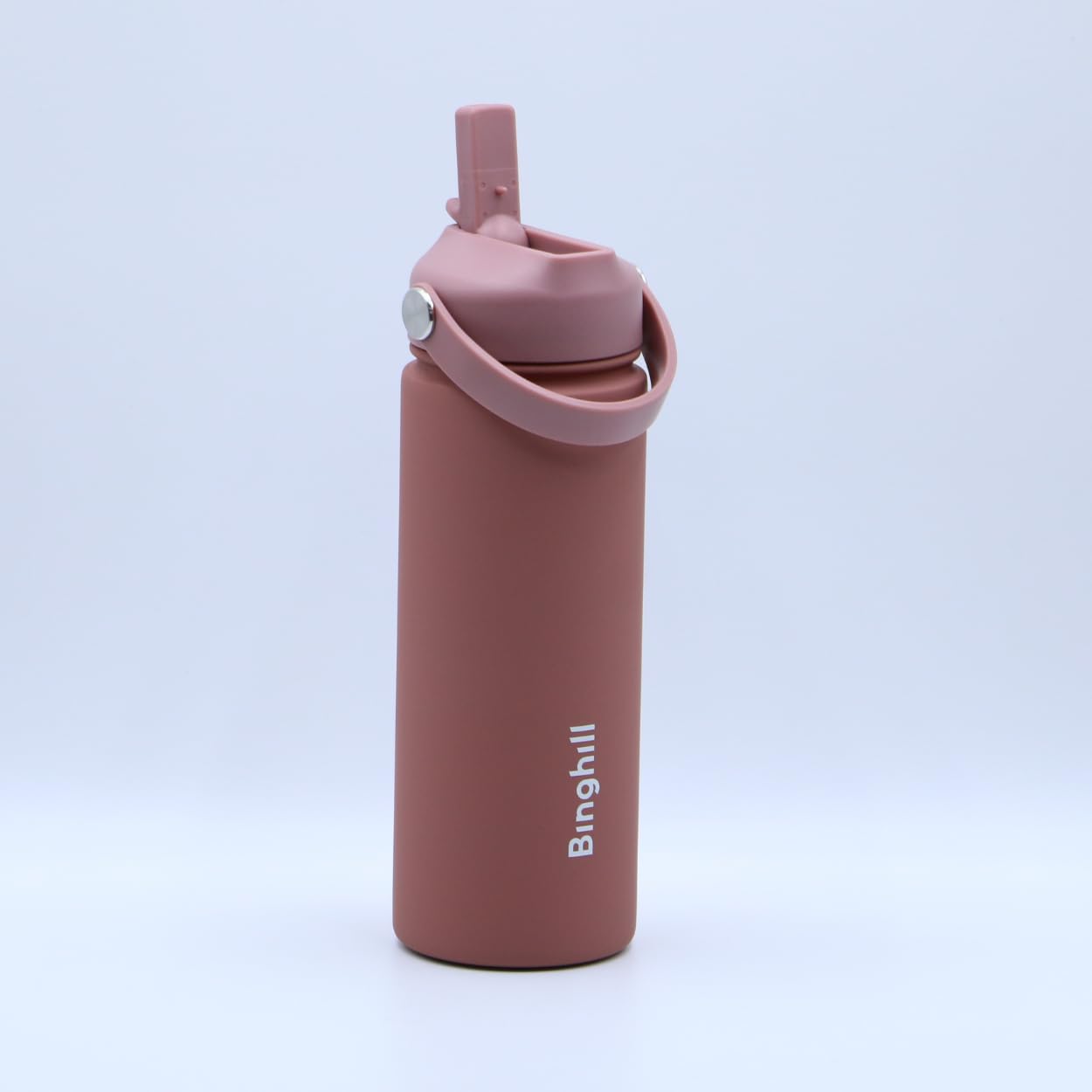 17 Oz Wide Mouth Vacuum Insulated Stainless Steel Water Bottle With Leakproof Closeable Straw