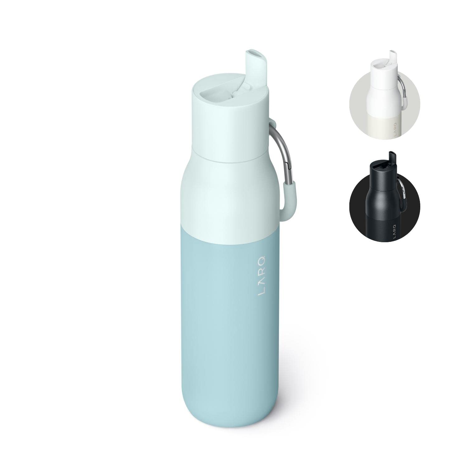 Larq Flip Top 17 Oz Insulated Stainless Steel Water Bottle With Straw  Thermos