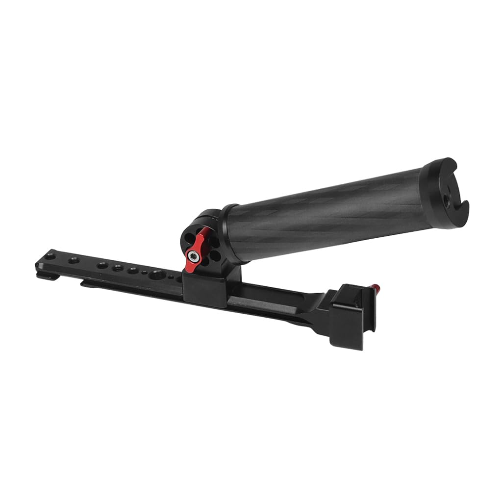 Novelgoal Stabilizer Carrying Pot With Multi-Function Expansion Slider Carbon Fiber Adjustable Angle Folding Single Handheld Slot Grip Compatible With Dji Photography Accessories (Handle Only)