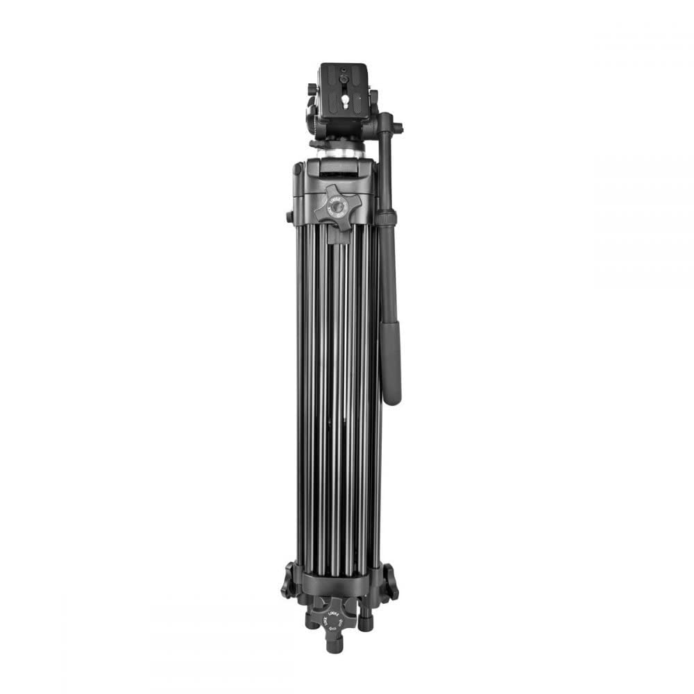 Draco Broadcast Dracast Dvt-17 Professional Heavy Duty Photo/Video Tripod With Fluid Head