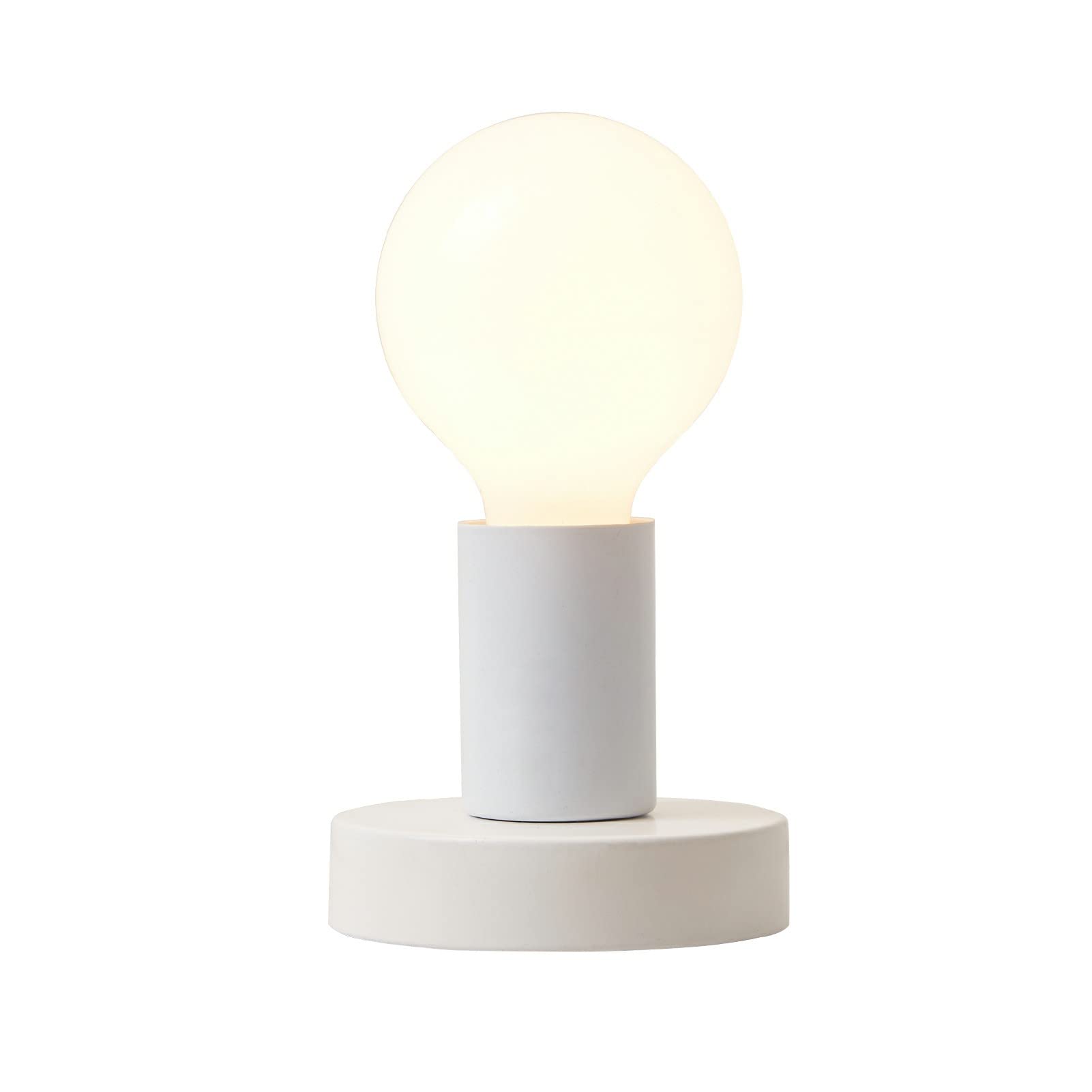 Wiheajuora Vintage Table Lamp, Industrial Desk Lamp Small Retro Night Light Steampunk E26 Lamp Holder For Home Lighting Decor, Cafe Bar, Studio Antique Decor, White (Without Bulb)