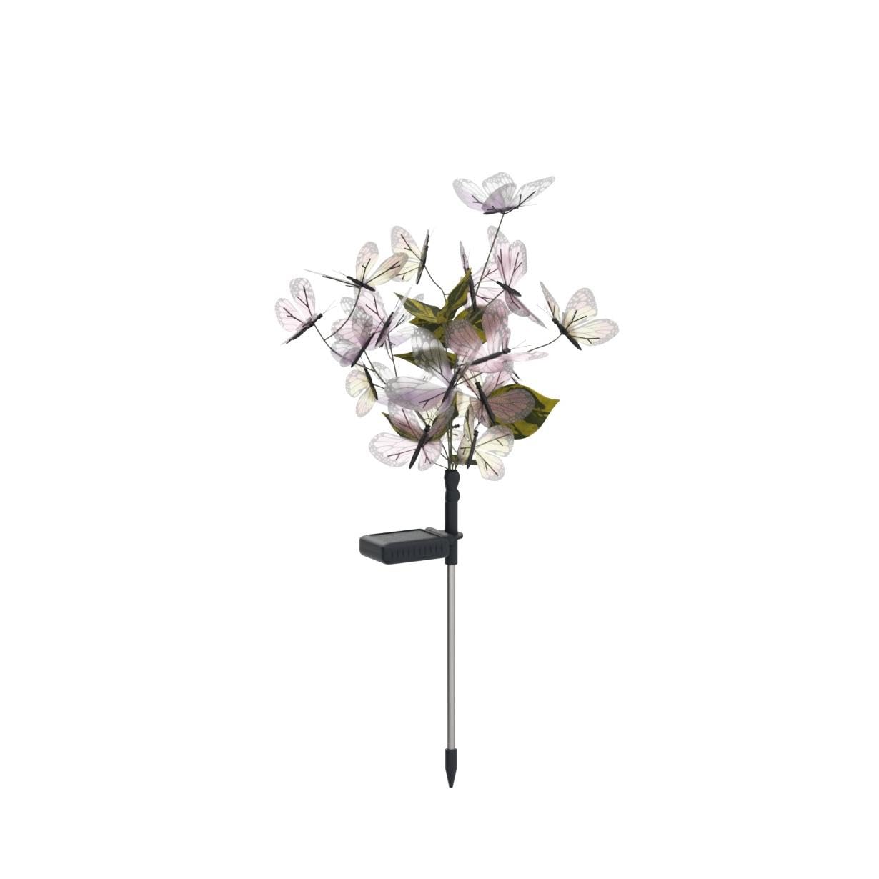 Igrark Solar Lights Outdoor Garden Butterfly Decorative Solar Stake Lights With Butterflies 2 Pack Decor Powered Waterproof For Garden Yard Pathway