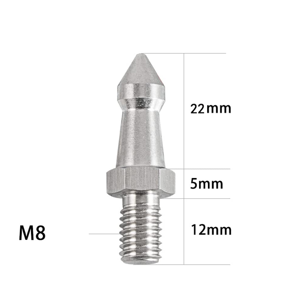 Foto&Tech 3 Pieces Universal Anti Slip Rubber Tripod Feet Compatible With Benro Gitzo Induro Kingjoy Manfrotto For Smooth And Uneven Surfaces (M8)