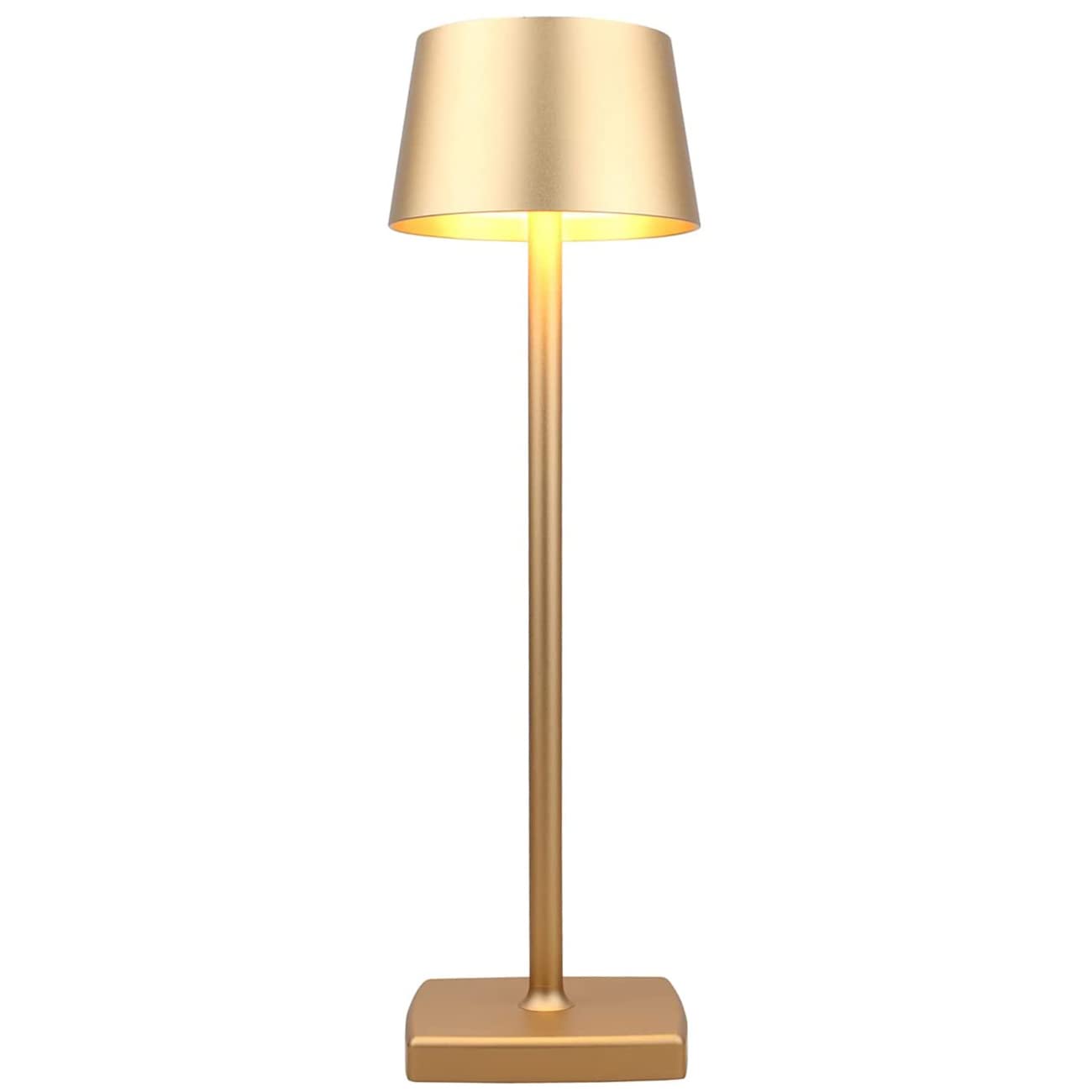 Seihoae Cordless Table Lamps Rechargeable, 5200Mah Battery, Ip54 Waterproof, Aluminum Alloy, Touch Dimming For Indoor Outdoor Restaurant Buffet Bar Coffee Shop, Gold