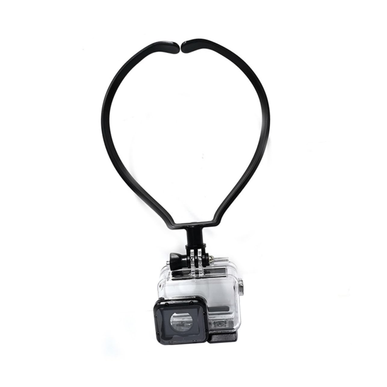 Homsfou Collar Neck-Hanging Selfie Video Stabilizer Cell Phone Stand Selfie Neck Holder Mount For Neck Hanging Mobile Holder Hands Neck Mount Neck Hanging Stabilizer Abs