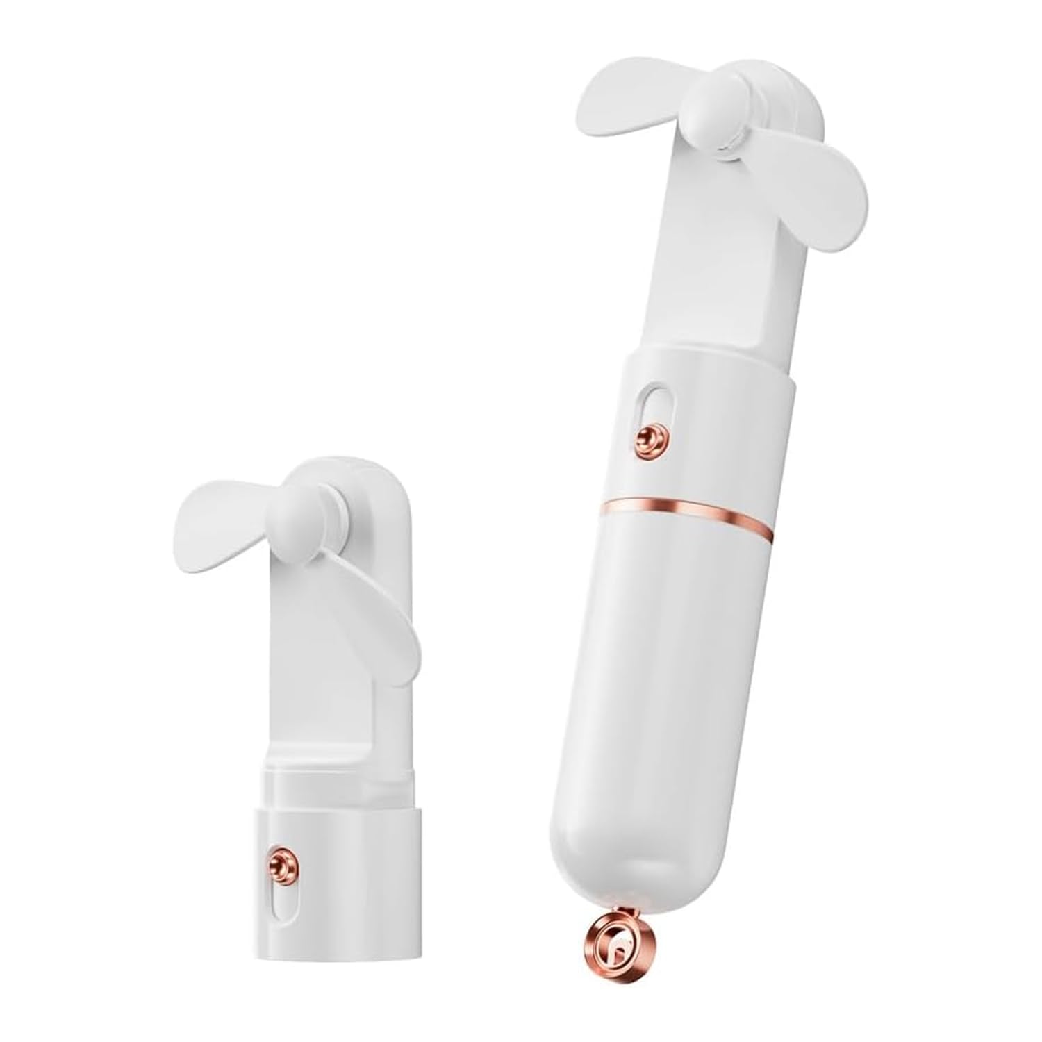 Portable Mini Fan - Usb Rechargeable & Battery Operated With 3 Speed Gears - Foldable Personal Fan - Koospark