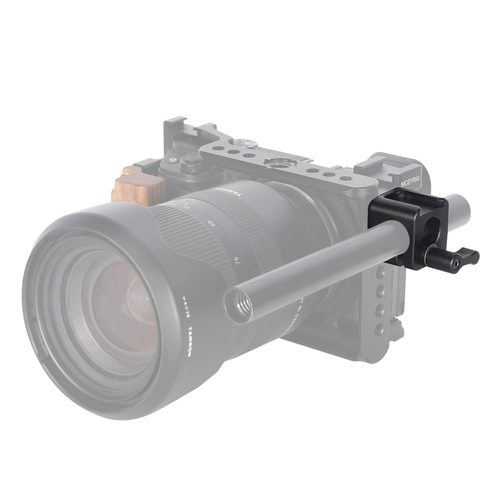 Niceyrig 15Mm Rod Holder To Cold Shoe Compatible With Arri Thread Applicable For Evf Mount Follow Focus Microphone - 494