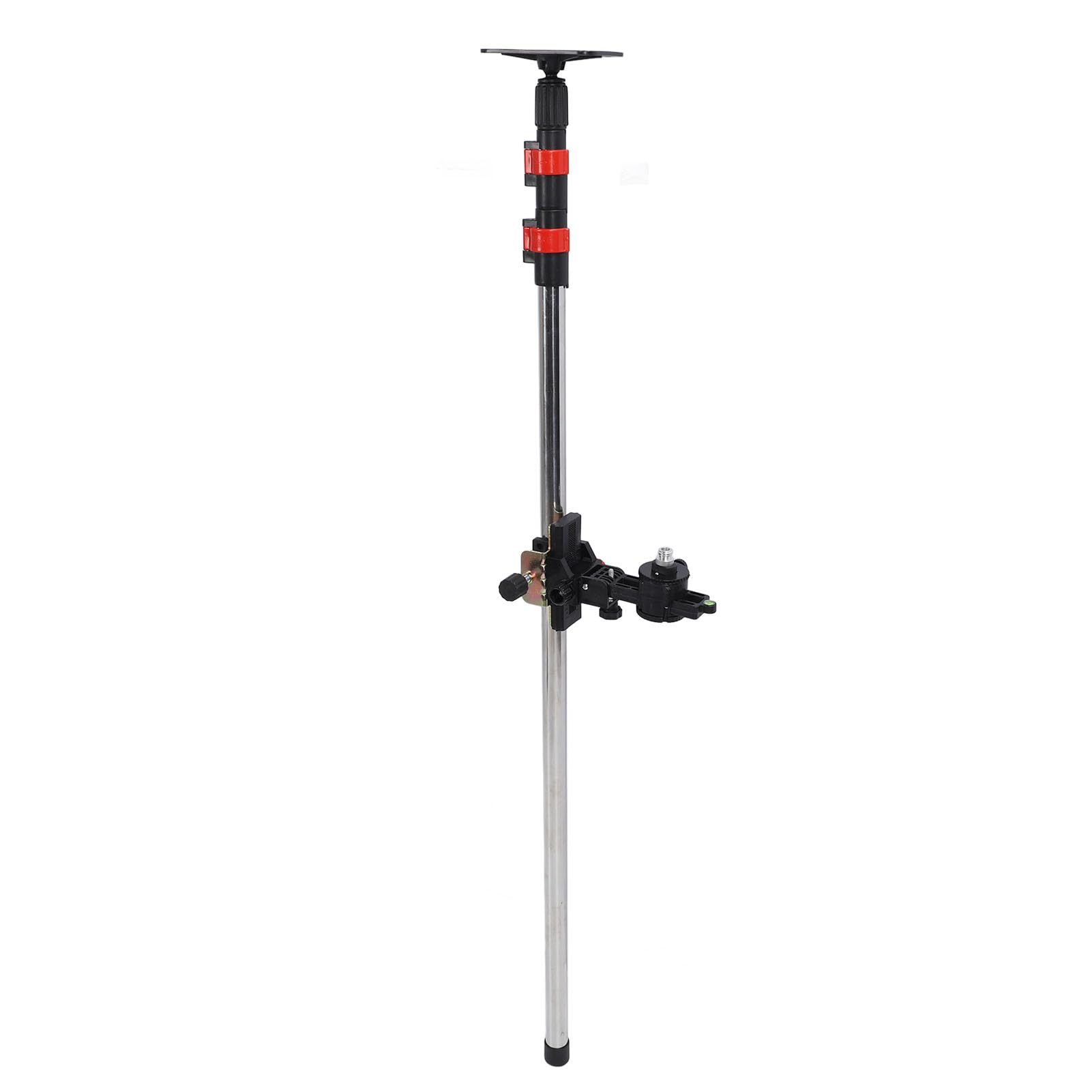 Btseury 9.84Ft Telescopic Pole With 2 Interfaces, Fine Tuning Stabilizer For Level Mounting,  Telescoping Design For Easy Portability, For Levels, Cameras, Projectors, And More