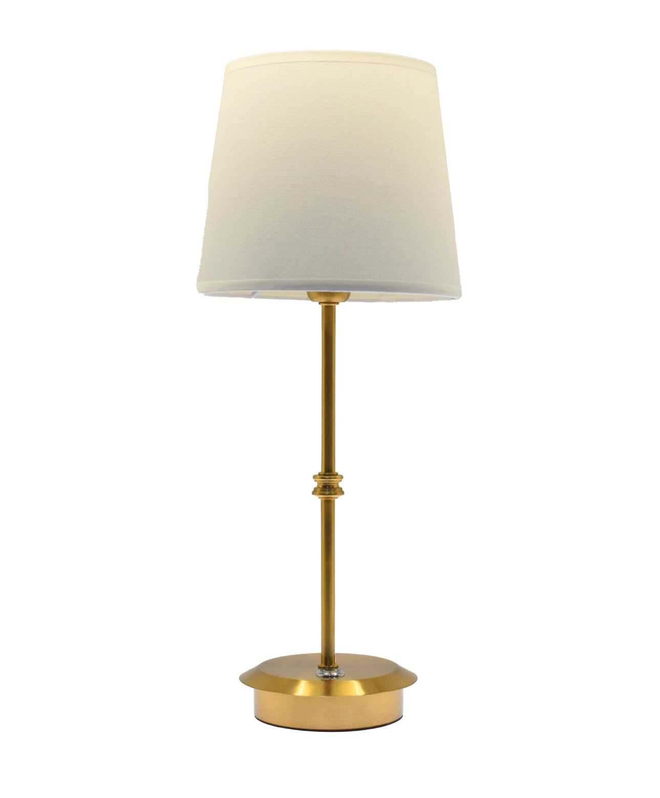 Xylomega Portable Cordless Led Table Lamp With Touch Control, 3-Level Brightness, Built-In Rechargeable Battery, Classic Minimalist Design For Living Room, Dining Room, Bedroom, Patio, & More - Gold
