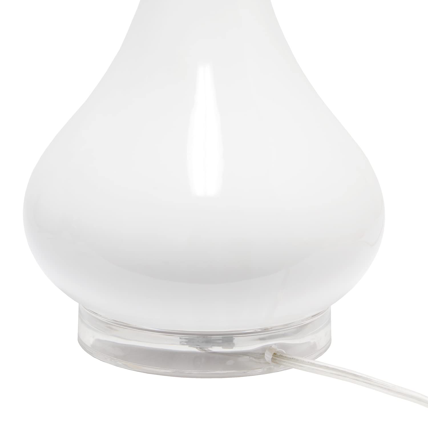 Lalia Home Droplet Table Lamp With Fabric Shade (White)
