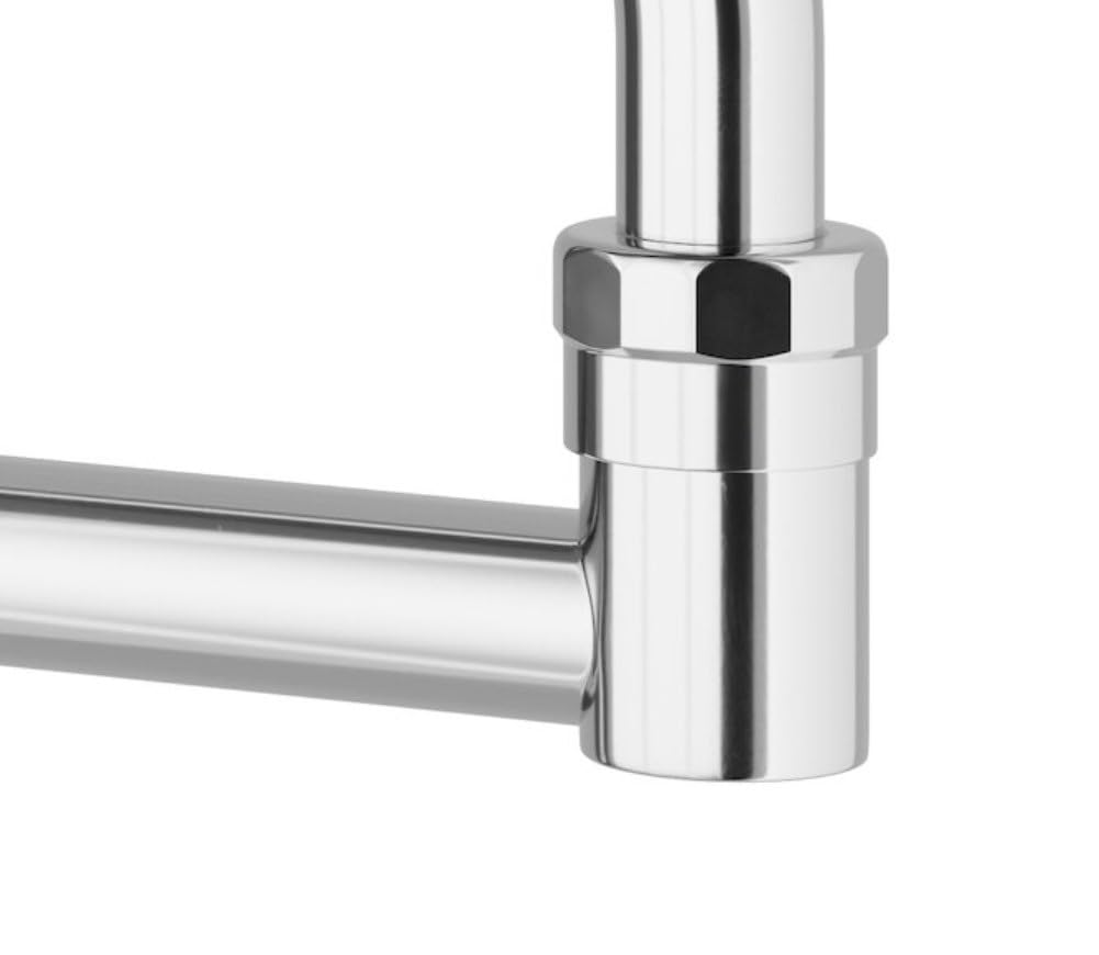 Soro Essentials Soro Essentials- 18" Heavy Duty Chrome Plated Double Jointed Swivel Spout - Commercial Kitchen Faucet Swivel Spout Utility Sink Faucets For Kitchen Laundry Room Restaurant