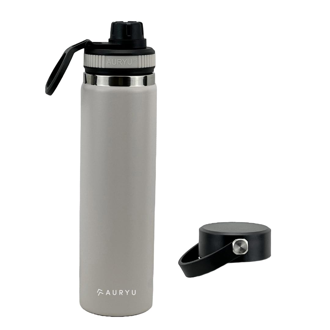 24Oz Triple-Walled Insulated Water Bottle Plus A Bonus Lid Included, Perfect For Sports & Travel