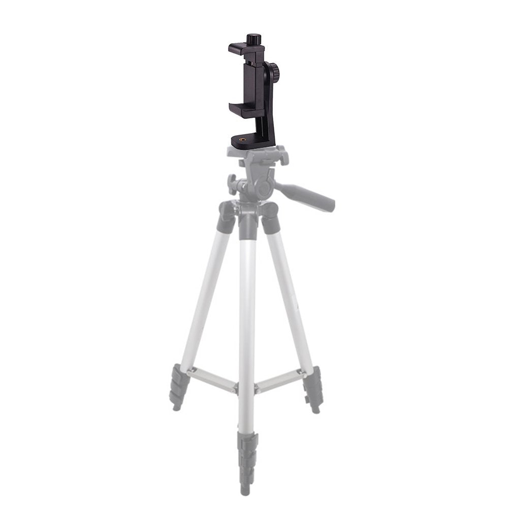 Frenzydeals 50” Inch Camera Tripod With Rotating Smartphone Holder For All Smartphones, Phablets, Cameras & Camcorders + Water Resistant Carrying Case + Frenzy Deals Microfiber Cloth