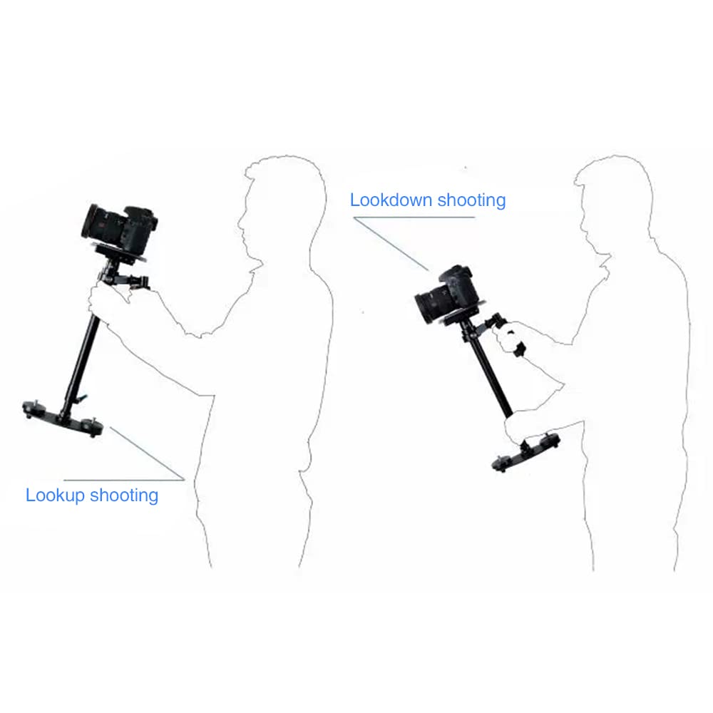 Mcoplus 16"/40Cm Camera Handheld Video Stabilizer With Quick Release Plate 1/4" Screw For Canon, Nikon, Sony, Panasonic Dslr Camera And Video Cameras Loading 3.3Lbs/1.5Kg