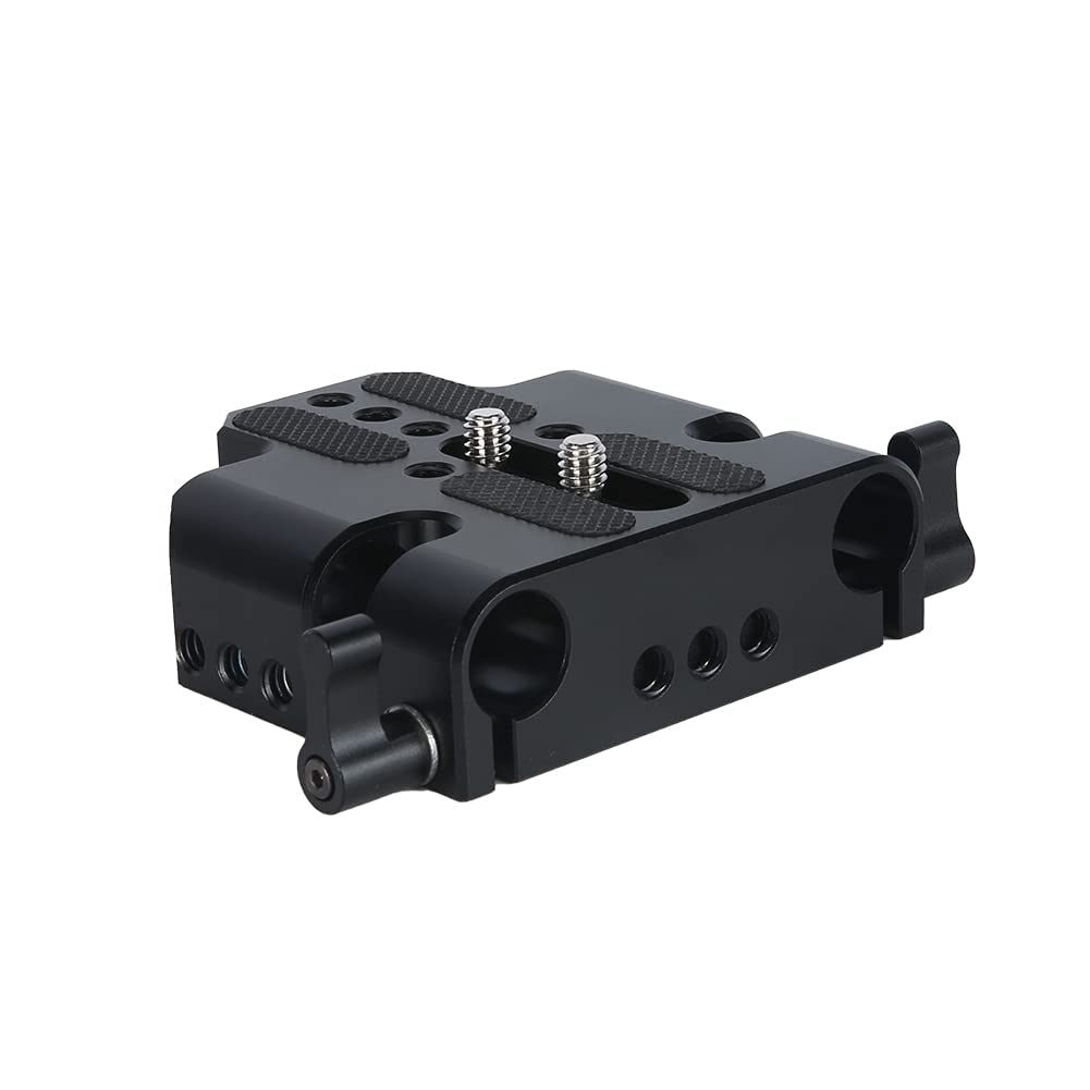 Niceyrig 15Mm Rod Baseplate Multi-Purpose Tripod Base Plate Applicable For Dslr Camera Cinema Carmcorder [ Version] - 455