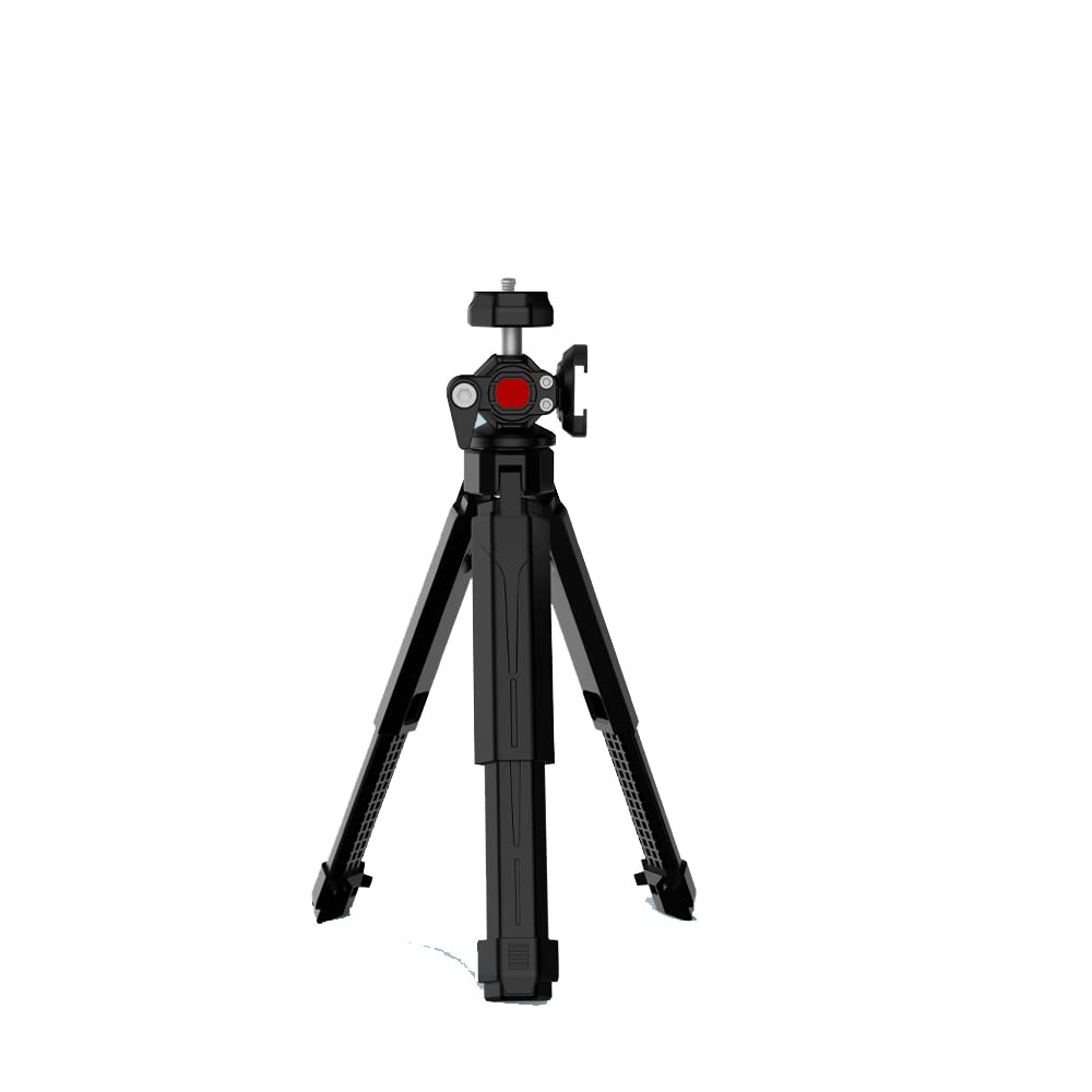 M-Remote Extendable Mini Camera Tripod, 360° Ball Head Cold Shoe Lightweight Portable Vlog Travel Selfie Stick Handle Grip Desktop Webcam Magnetic Tripod