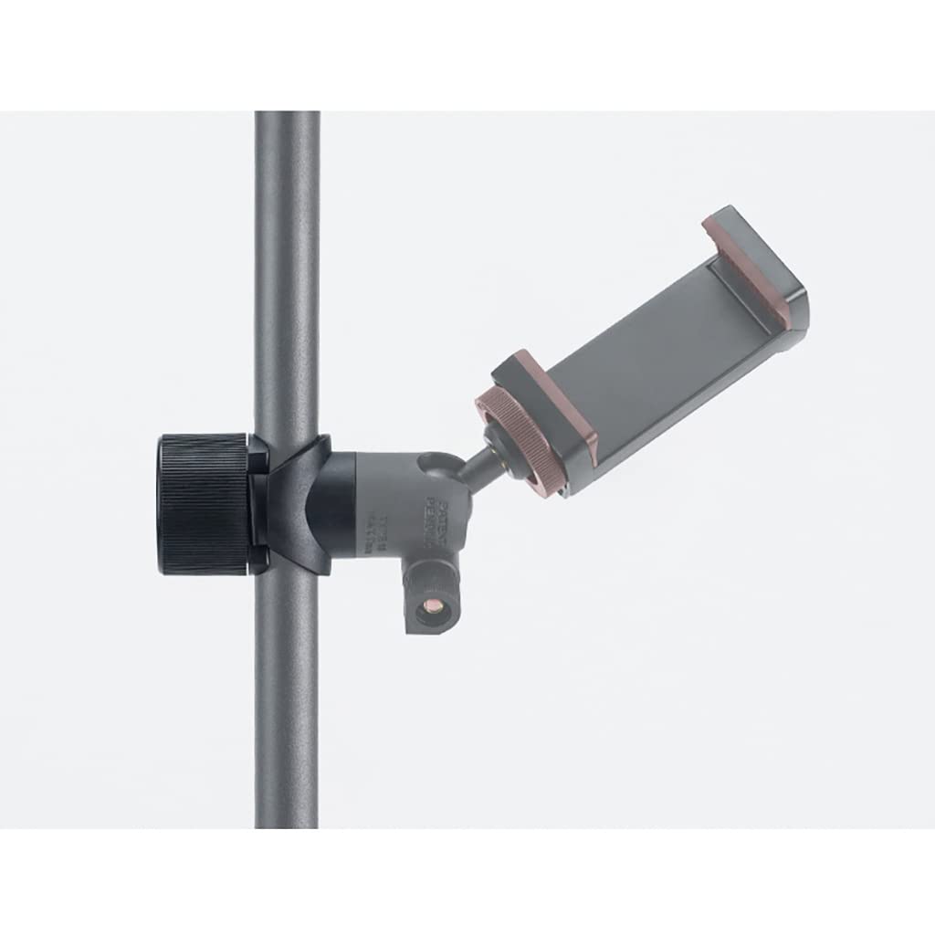 Novelgoal Multifunction Cross Arm Light Stand Mount Adapter Camera Mobile Clip Tripod Mount Bracket For D12-22Mm Tube Rods (Black,Single Hole)