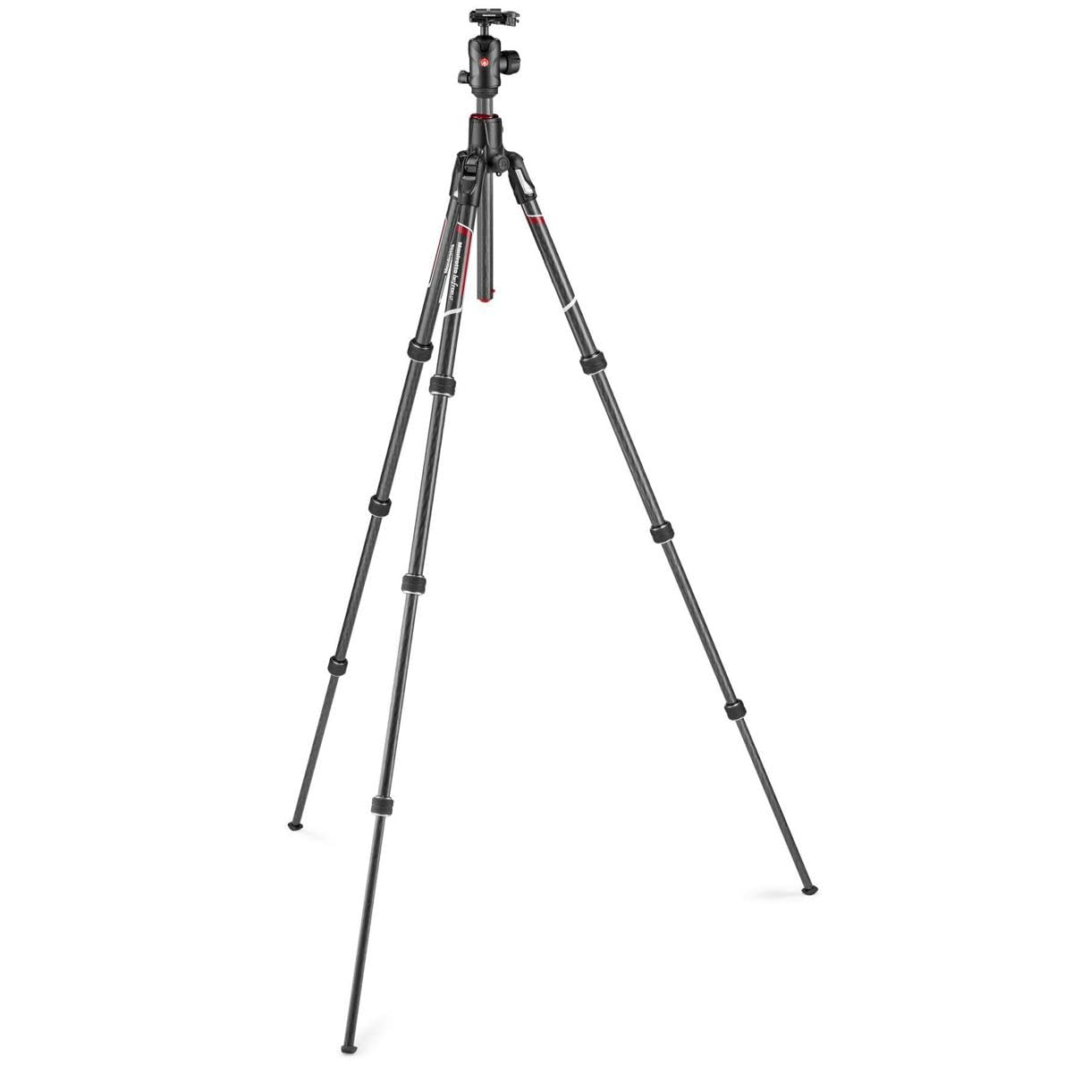 Manfrotto Be Gt Xpro 4-Section Carbon Fiber Travel Tripod With Mh496 Ball Head