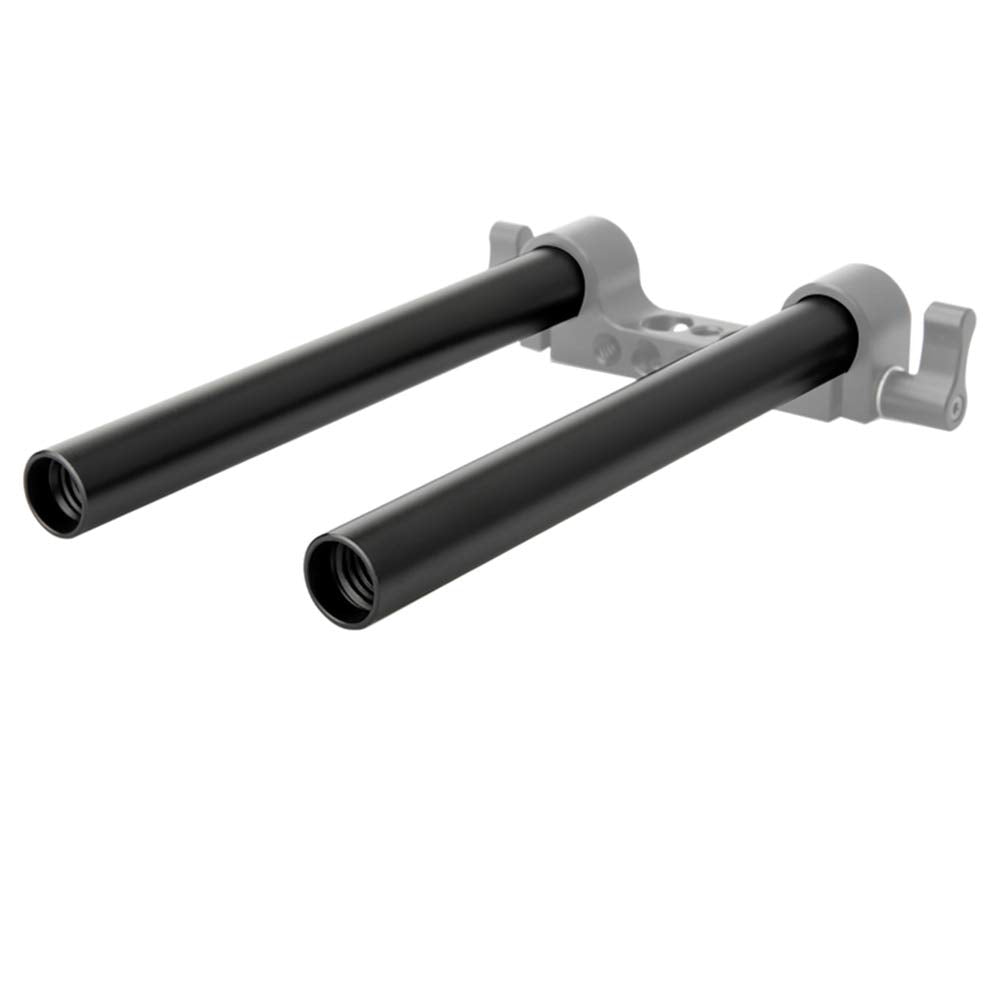 Niceyrig 6 Inch 15Mm Rods Aluminum Alloy Applicable For 15Mm Rail Matte Box, Dslr Rig Rod Support, Pack Of 2 - R071