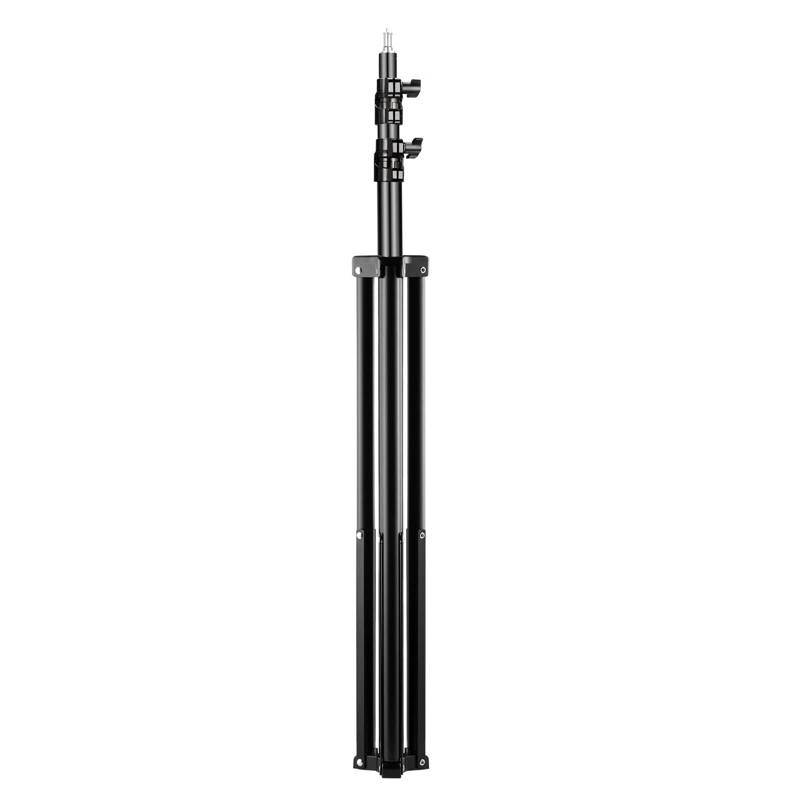 Supon 2 Packs Heavy Duty Light Stand 10Ft/300Cm, Adjustable Air-Cushioned Metal Photography Tripod Stand With 1/4-Inch Screw For Photo Studio Flash Monolight Ring Light Softbox Reflector