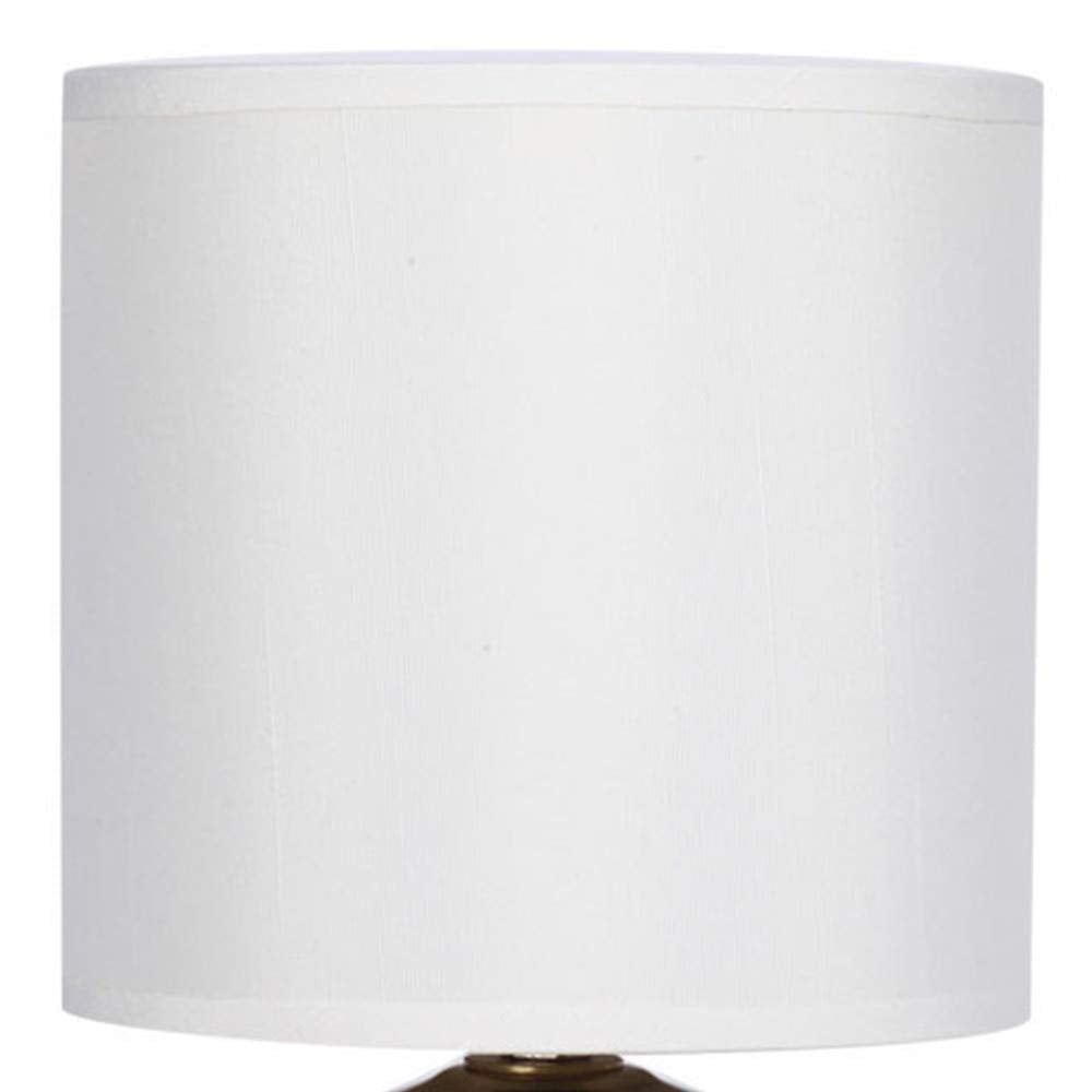 Catalina Lighting 18581-001 Transitional Matching Small Touch Lamp Set, Led Bulb Not Included, 9.25" Antique Brass, Set Of 2