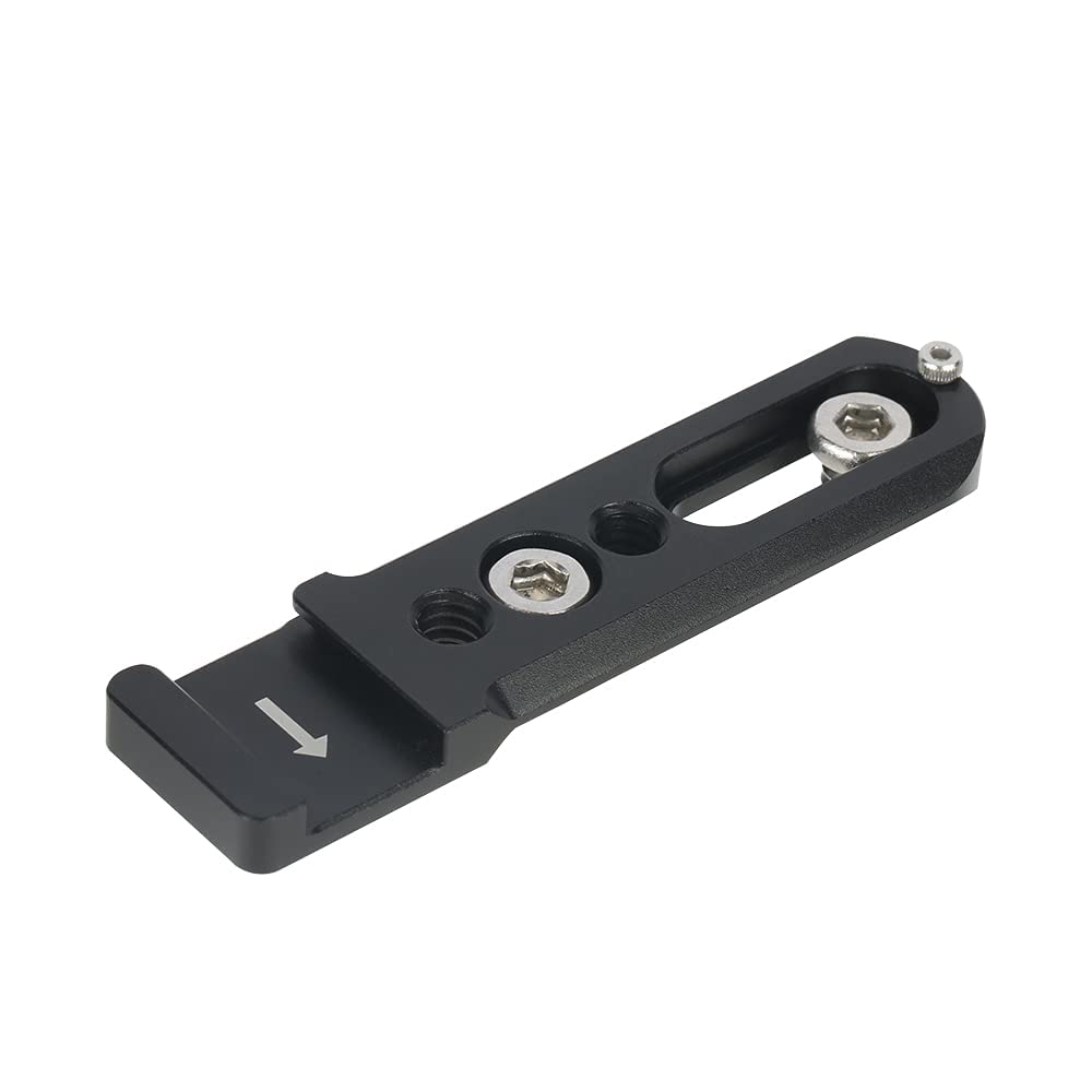 Niceyrig Nato Rail Cold Shoe Extension Bar With Anti-Off Safety Rail Total 80Mm For Camera Cage Nato Clamp Handle