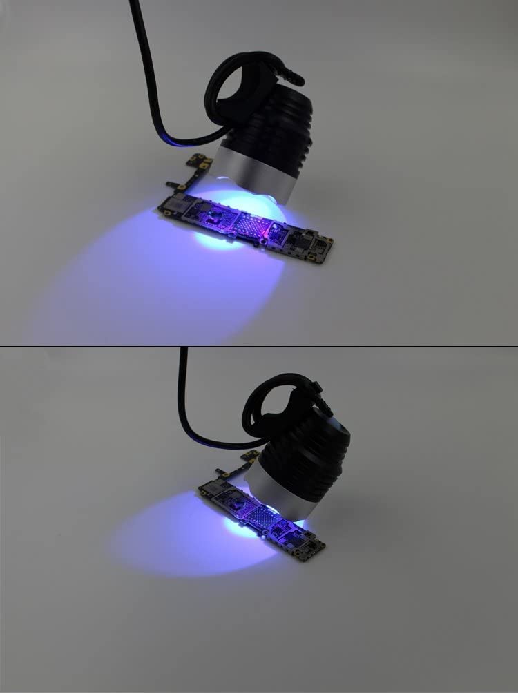 Usmile 5V 3W Usb Powered 395Nm Uv Flashlight Torch Ultra Violet Led For Uv Glue Curing, Pet Urine Stain Detector, Resin Cure 3D Print Cellphone Repair Tool