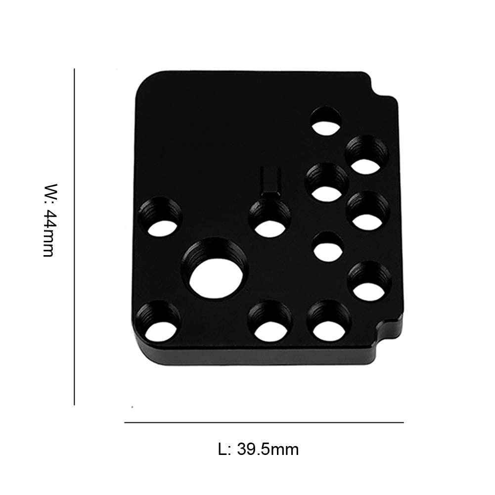 Niceyrig Mounting Plate For Dji Ronin Sc/S, Gimbal Side Mount With 1/4'' 3/8'' Locating Hole Cold Shoe - 277